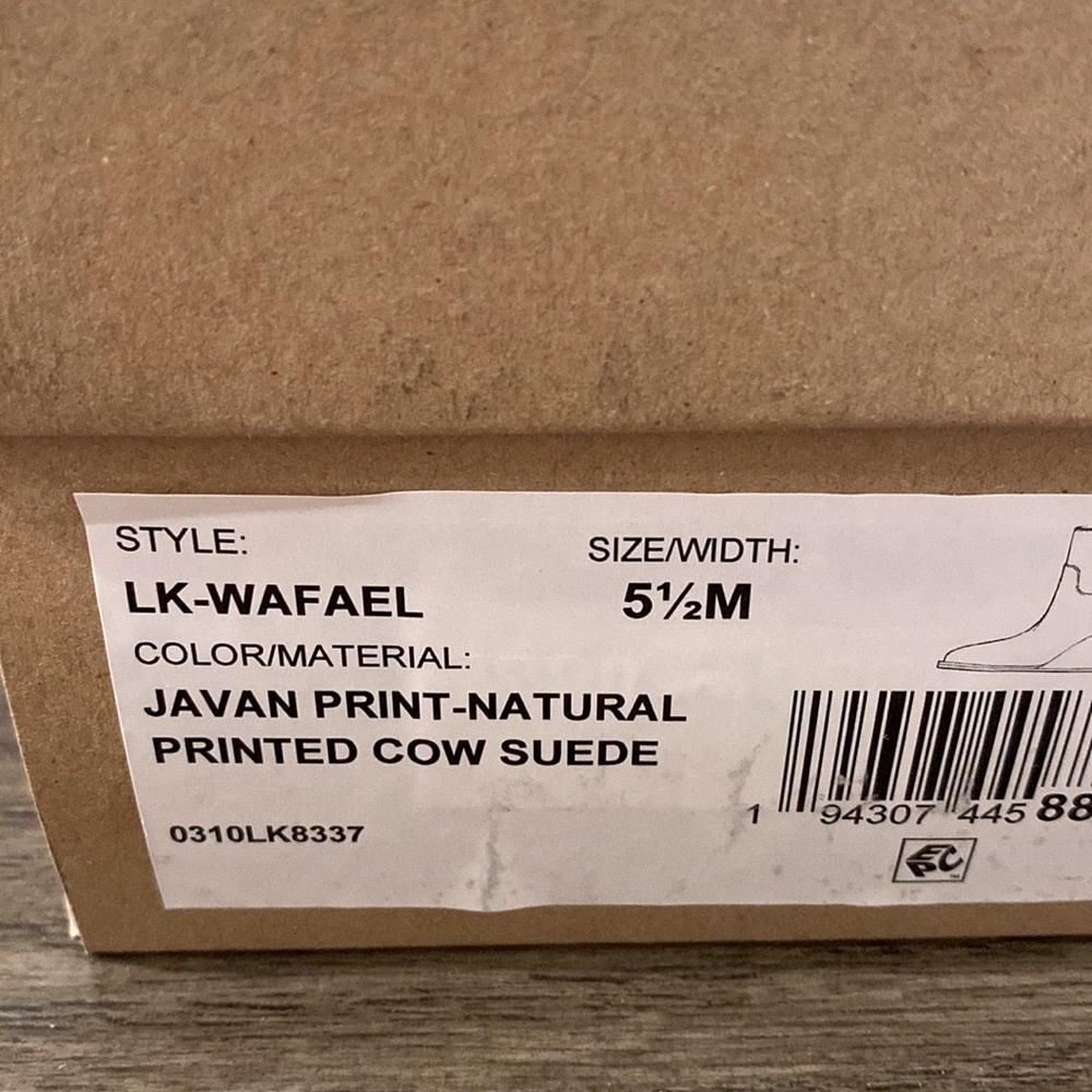 NIB [Lucky Brand] Wafael Javan Print Padded Insole Wedge Booties Women’s Sz 5.5 - Picture 11 of 12